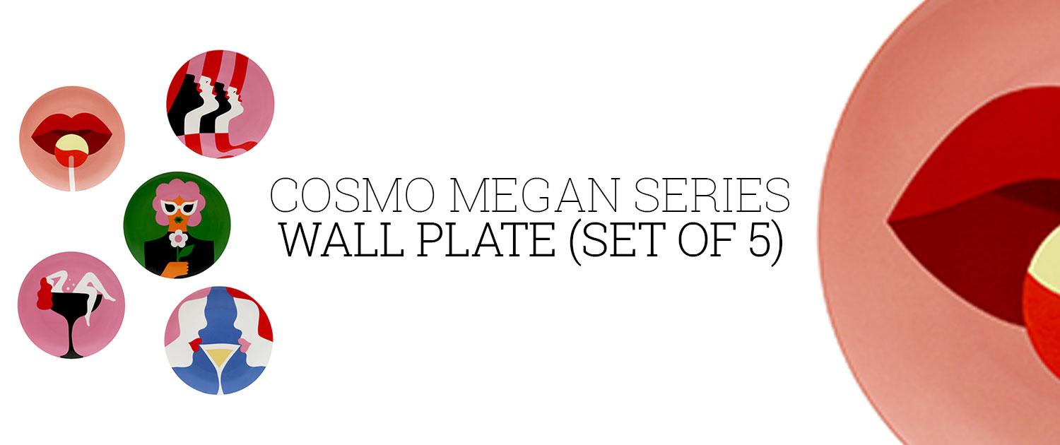 Cosmo Megan Series Wall Plate (Set of 5)