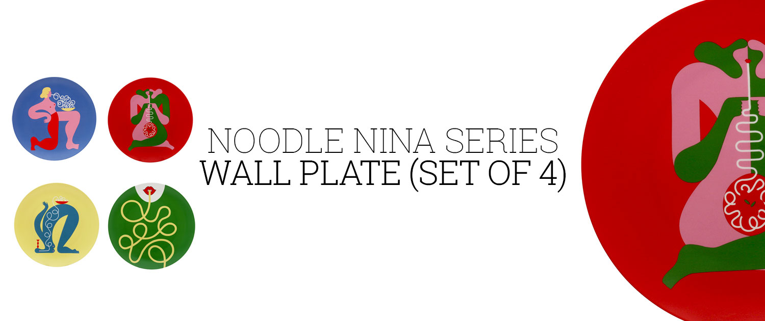 Noodle Nina Series Wall Plate (Set of 4)