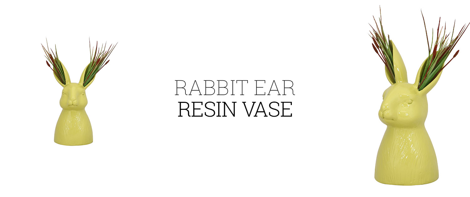 Rabbit Ear Resin Vase
