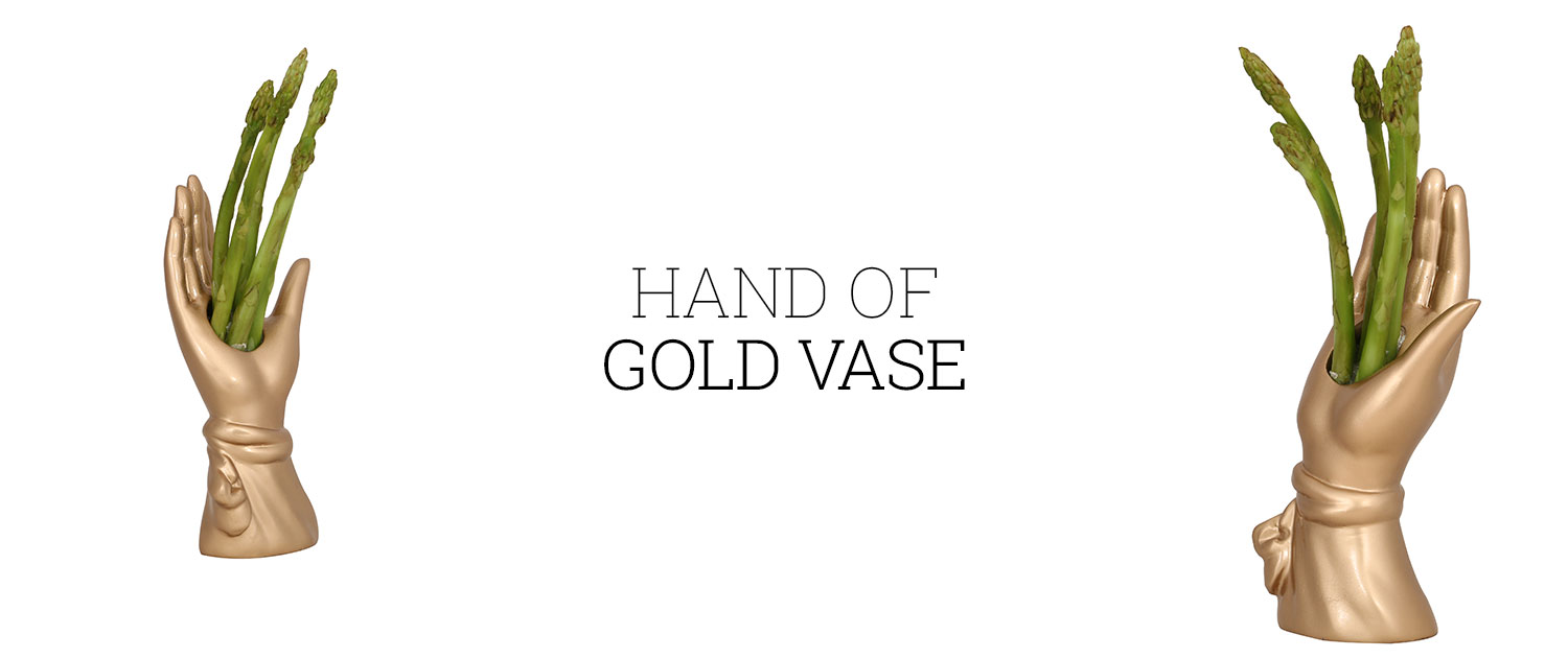 Hand of Gold Vase