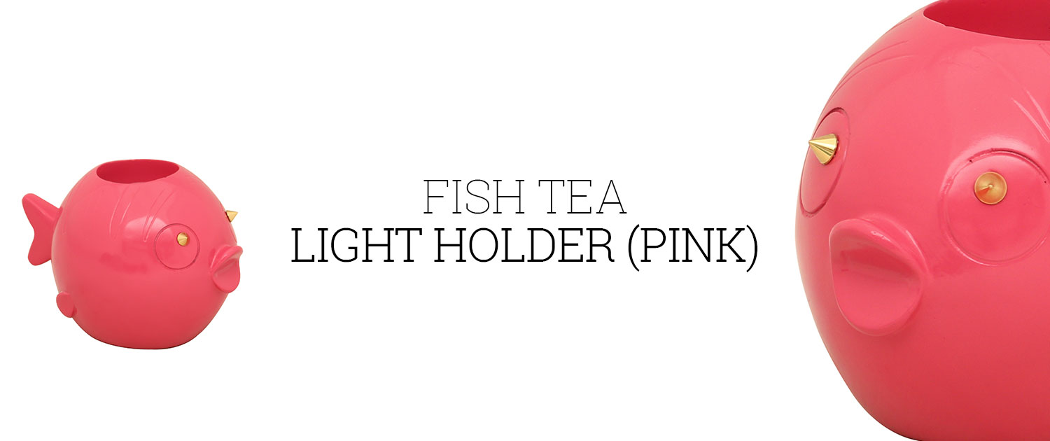 Fish Tea Light Holder (Pink)