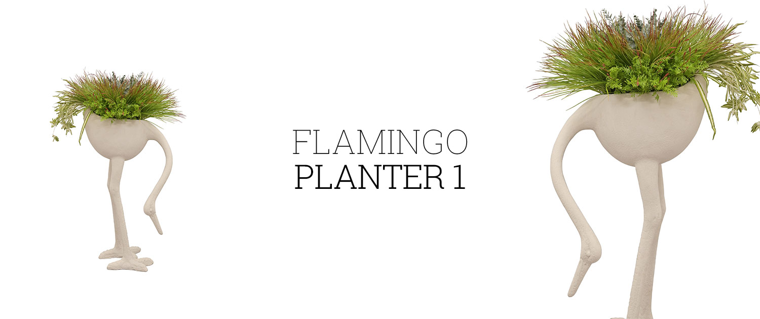 Flamingo Planter 1