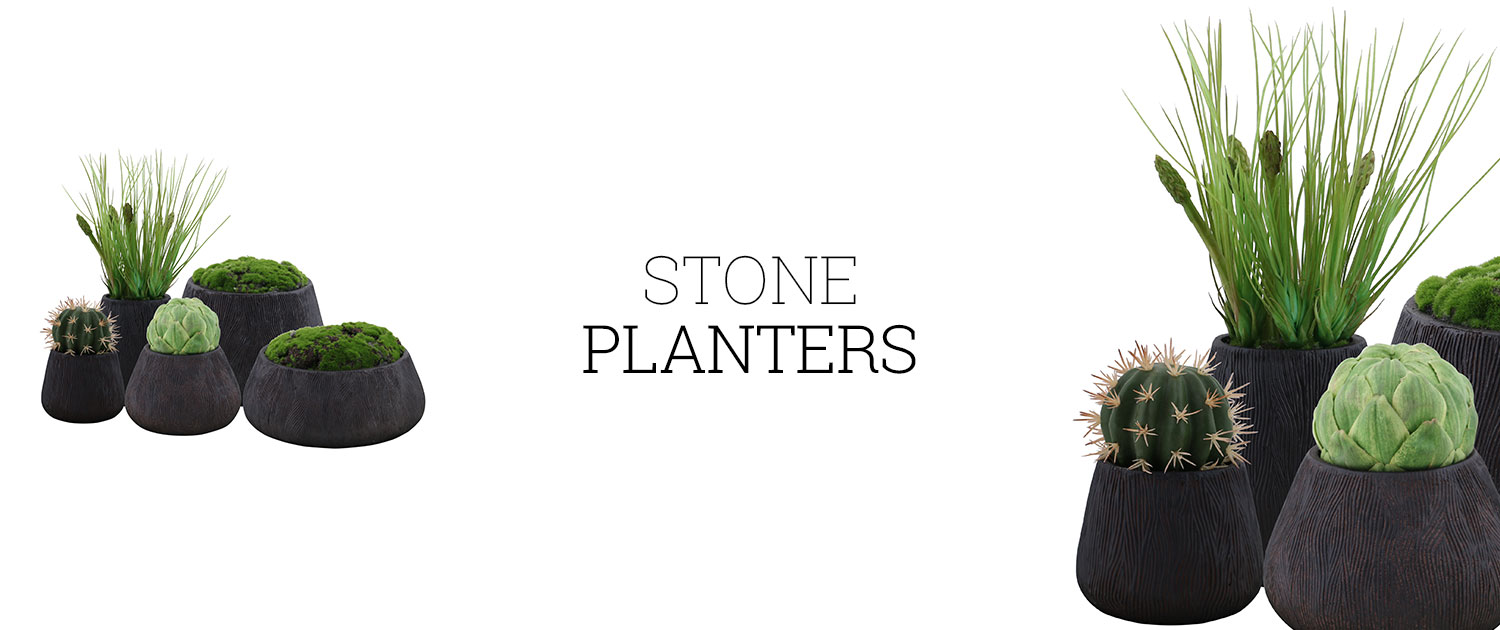 Stone Planters (Set of 5)