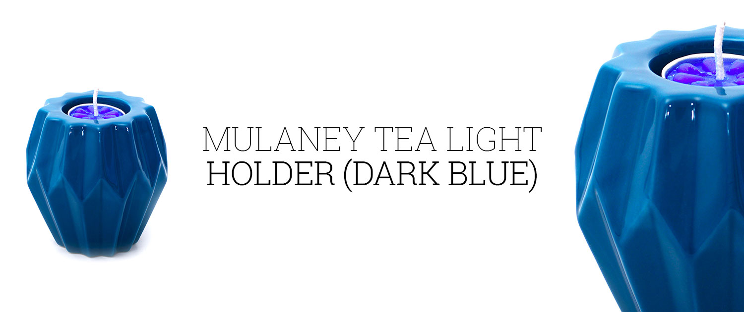 Mulaney tea light holder (Dark blue)