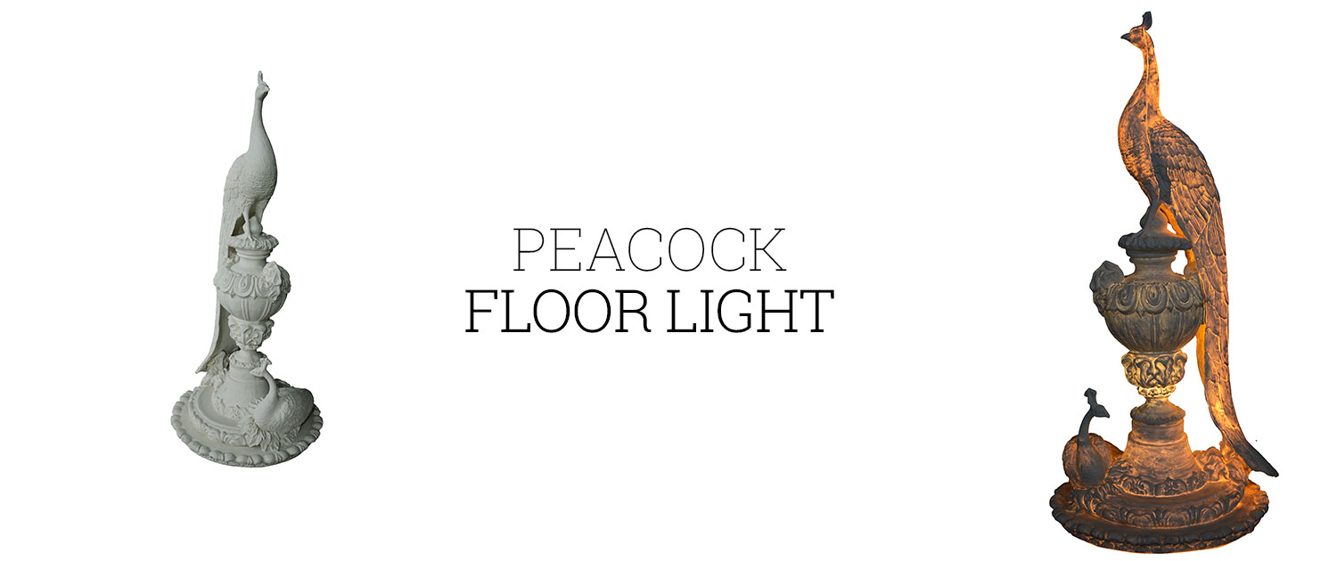 Peacock Floor Light