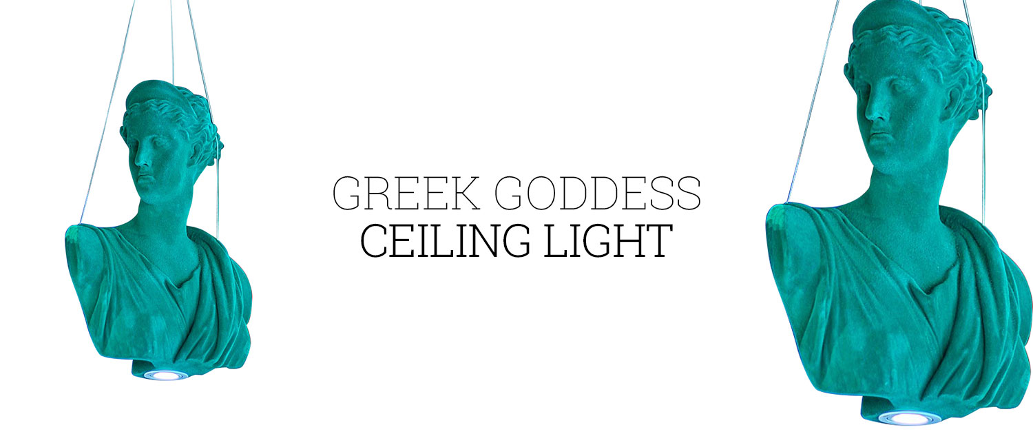 Greek Goddess Ceiling Light