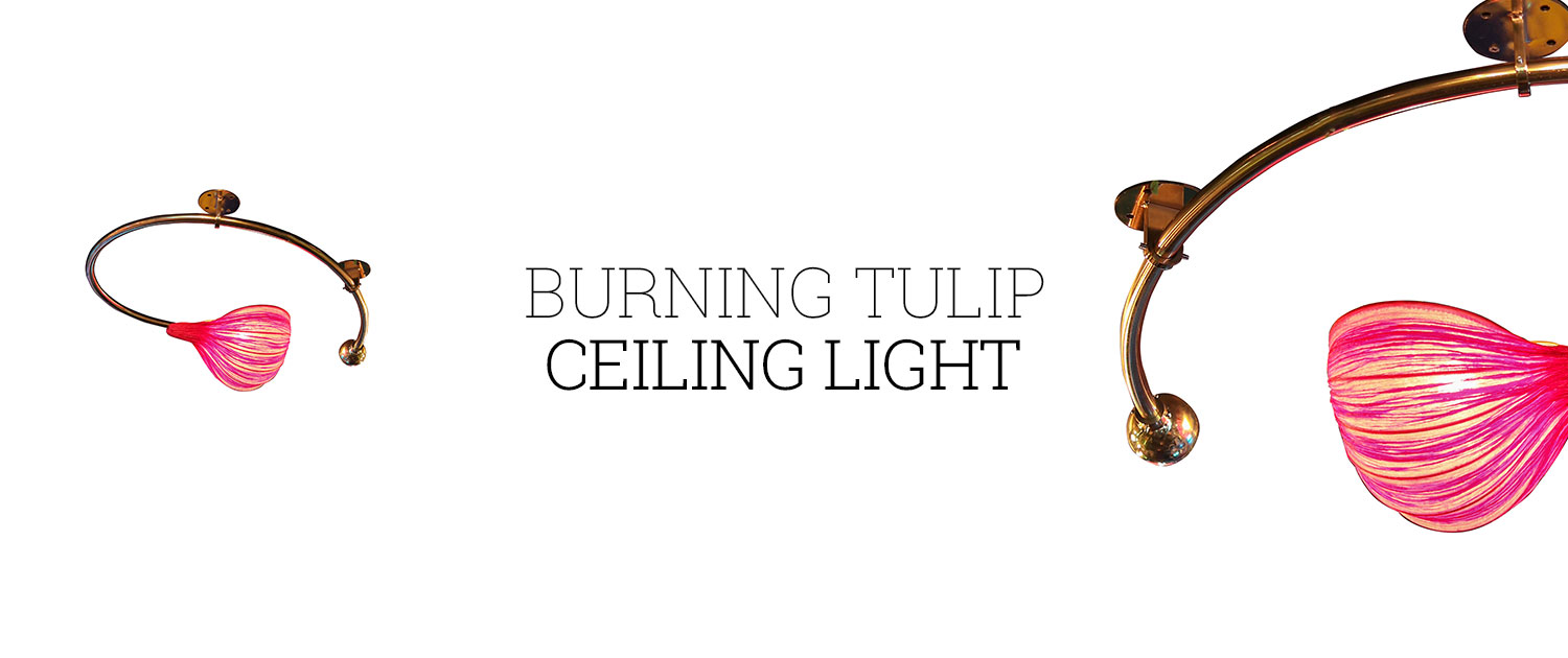 Burning Tulip Ceiling Light