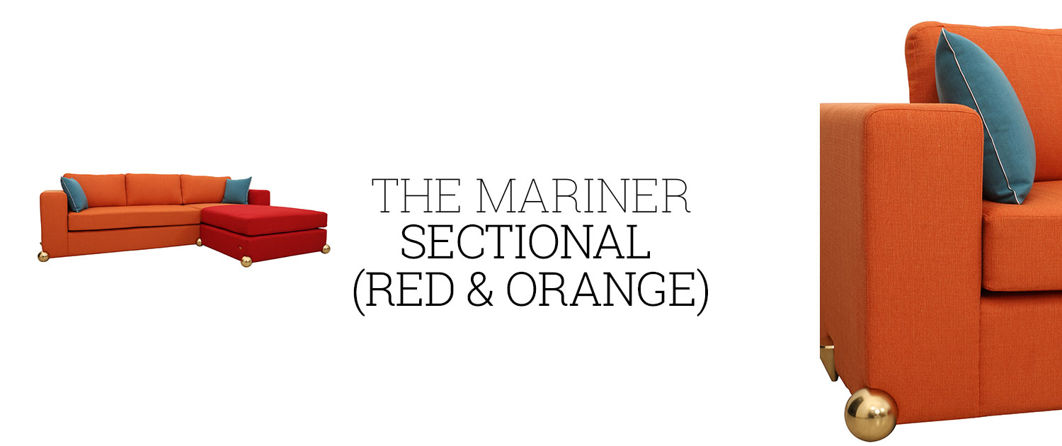 The Mariner Sectional (Red & Orange)