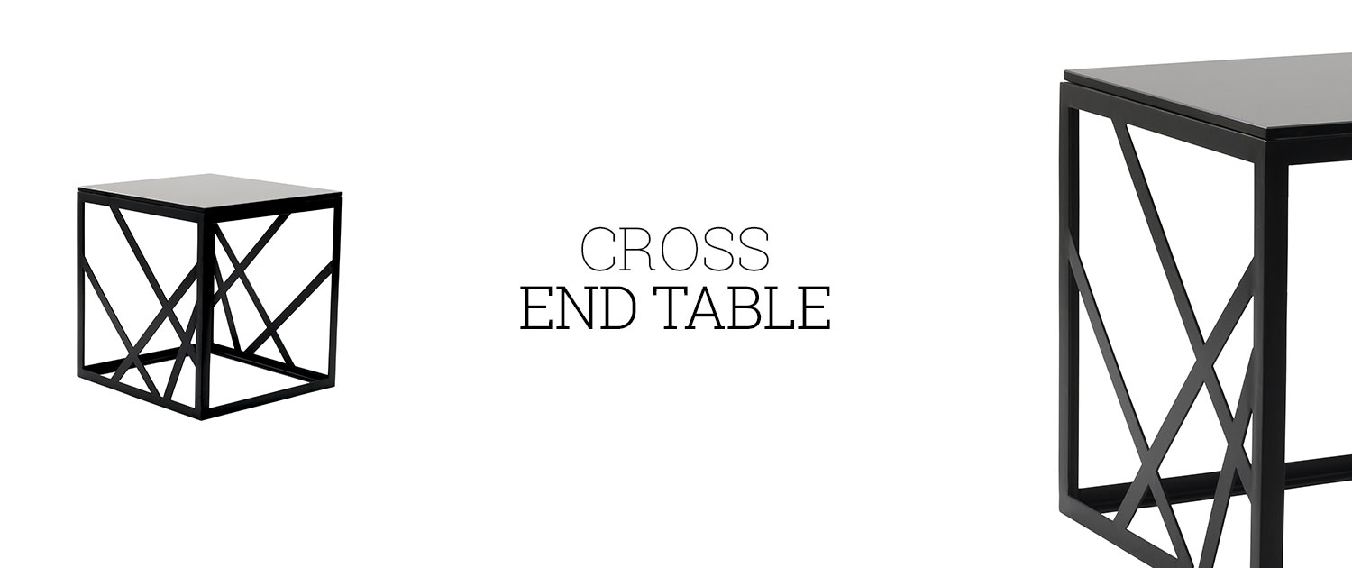 Cross End Table