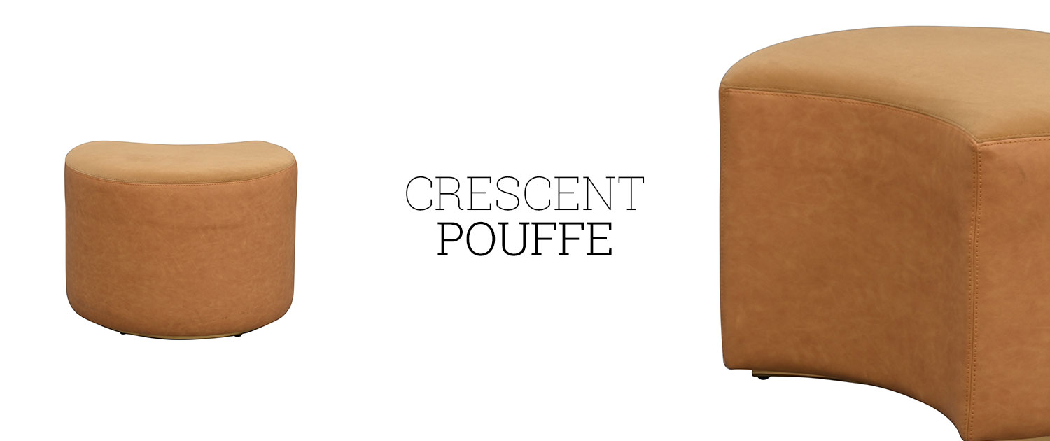 Crescent Pouffe