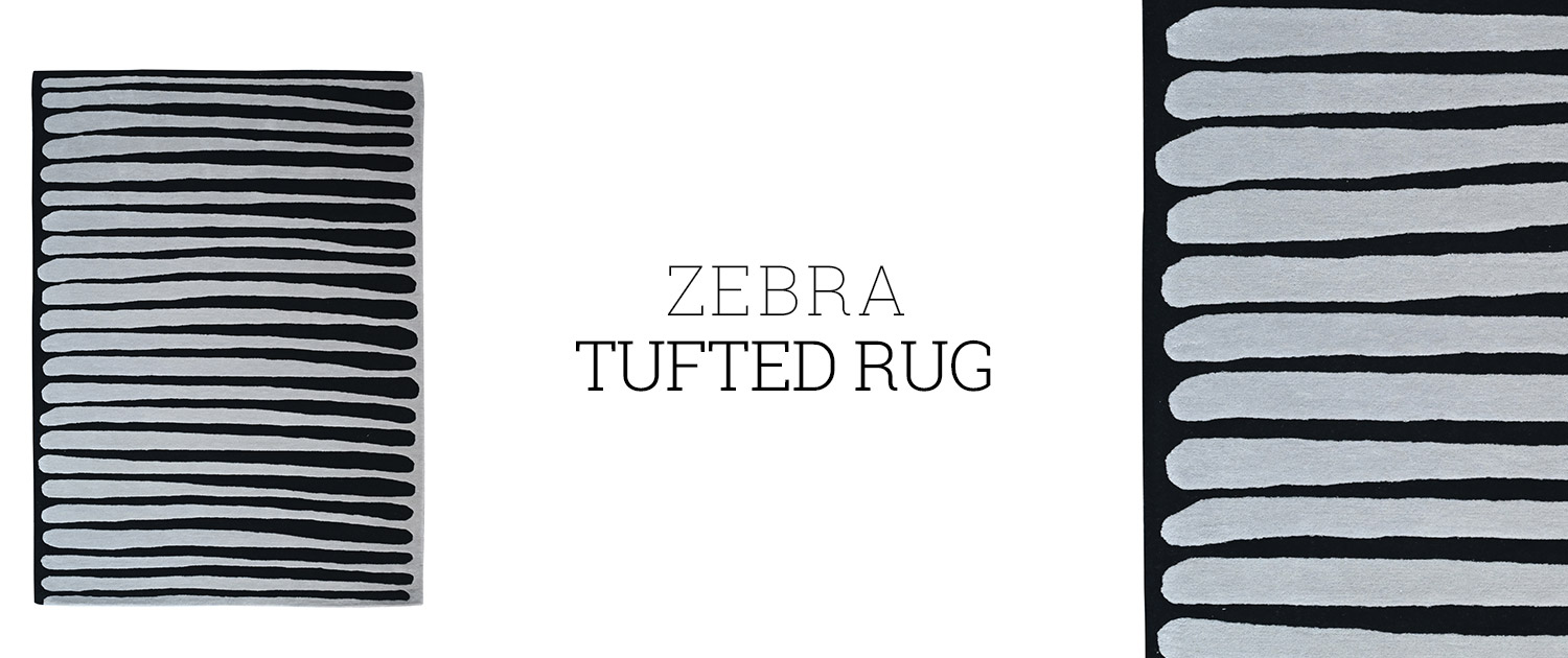 Zebra Tufted Rug