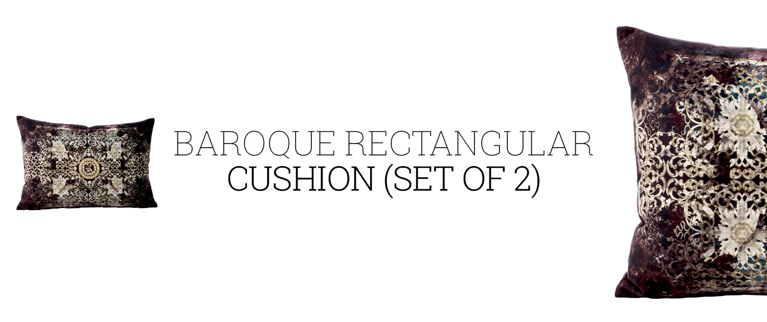 Baroque Rectangular Cushion (Set of 2)