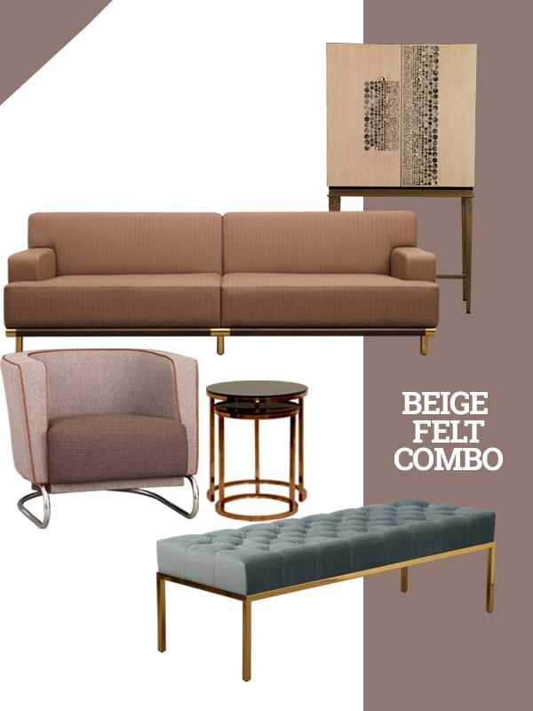 BEIGE FELT COMBO