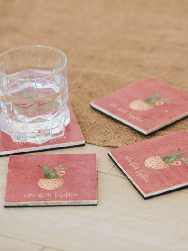 WE STICK TOGETHER COASTERS (SET OF 4)