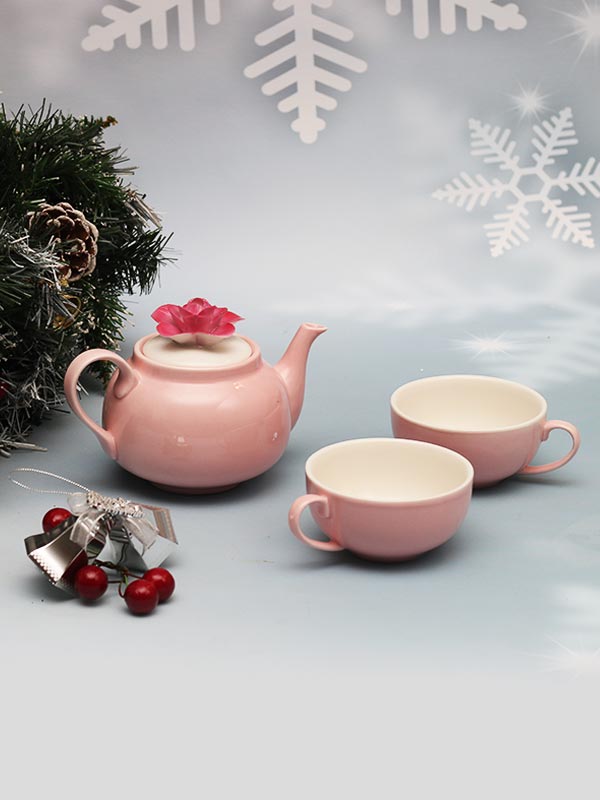 FLORAL DAINTY TEAPOT AND CUP SET