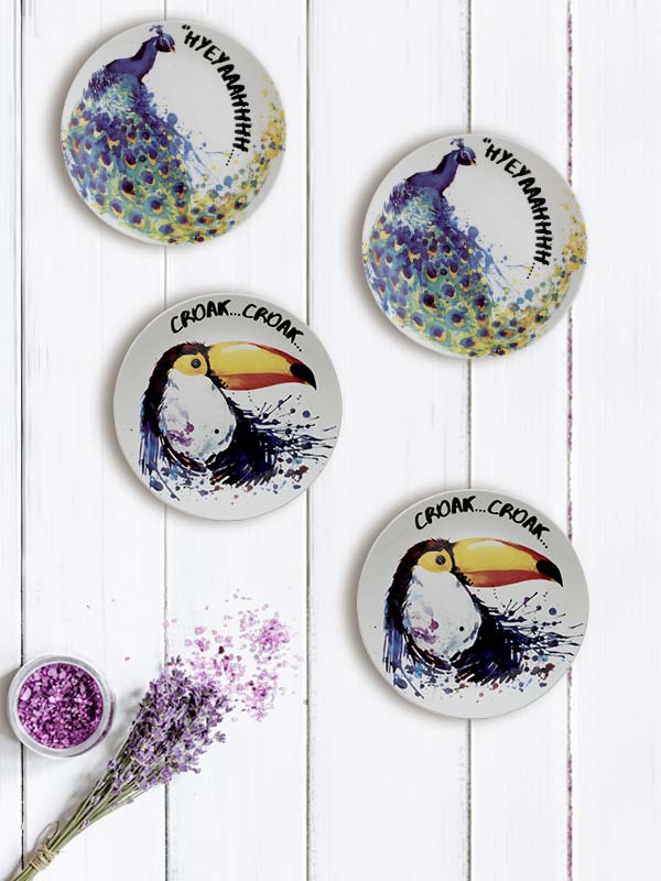 BIRDS PLATE (SMALL) (SET OF 4)