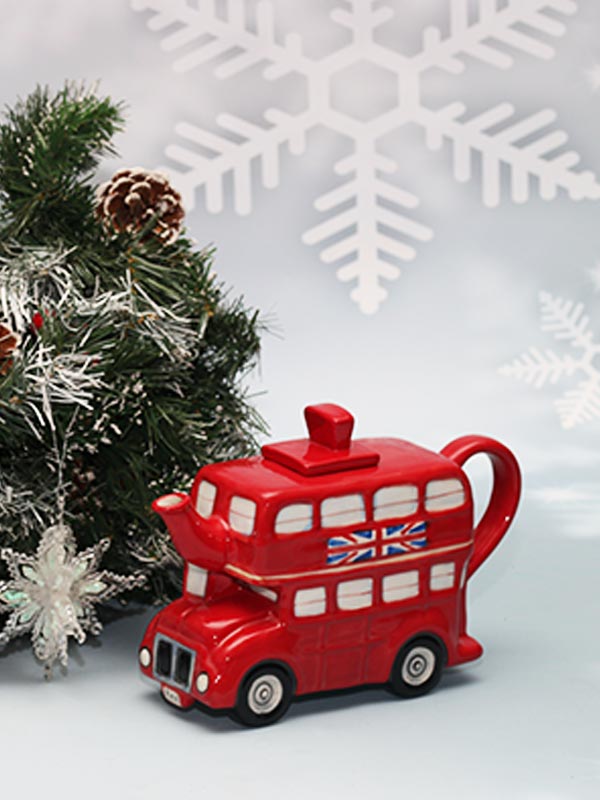 LONDON BUS TEAPOT