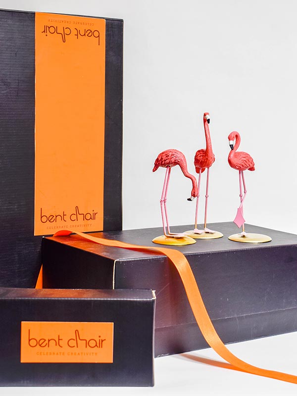 GREATER FLAMINGO SCULPTURE (SET OF 3)