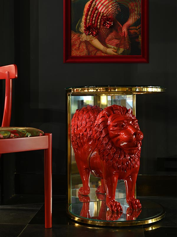 LION END TABLE