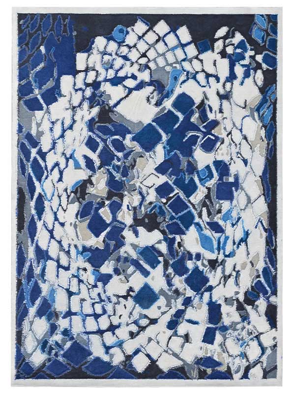 Luminous Tibetan Knot Rug