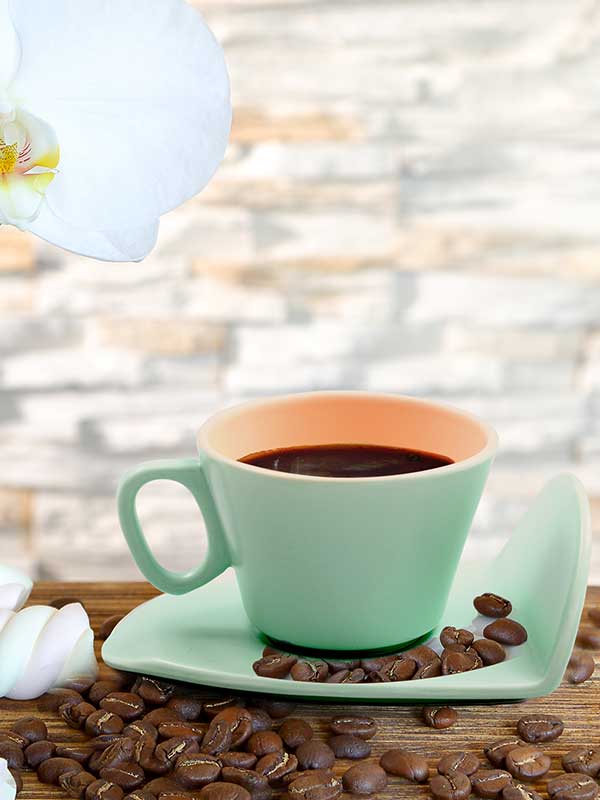 ARLINA PINK AND TURQUOISE PASTEL CUP SET (SET OF 2)