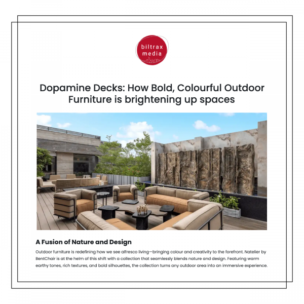 How Bold, Colourful Outdoor Furniture is brightening up spaces